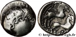 PICTONES / BITURIGES - MID-WESTERN, Unspecified Drachme aux deux chevaux - série A1 XF