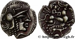 AULERQUES CÉNOMANS (Région du Mans) Denier au cheval et au sanglier SUP