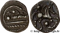 BELLOVAQUES (Région de Beauvais) Quart de statère d argent à l astre, cheval à droite SUP