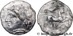 BITURIGES CUBES, INCERTAINES Drachme au loup, tête à gauche TTB+/TTB