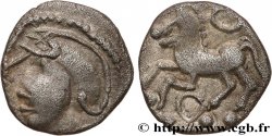 GALLIA - GALLIA DEL NORTE -ÆDUI (BIBRACTE, Región del Mont-Beuvray) Denier à la tête casquée