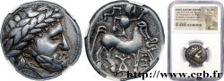 DANUBIAN CELTS - TETRADRACHMS IMITATIONS OF PHILIP II AND HIS SUCCESSORS Tétradrachme “au monogramme d’Audoléon” AU