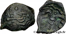 GALLIA - AULERCI EBUROVICES (Area of Évreux) Bronze au cheval, dérivé de types belges XF