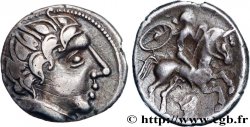 PICTONES / BITURIGES - MID-WESTERN, Unspecified Drachme au cavalier et à la main - P II B MS/AU