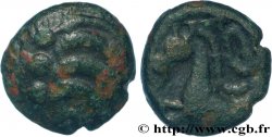 RÈMES (Région de Reims) Quart de statère “aux segments de cercles” en bronze