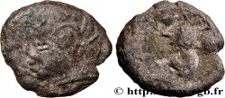 GALLIA - SANTONES / MID-WESTERN, Unspecified Drachme aux mèches aquitaniques, à gauche