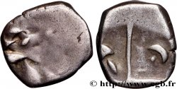 VOLQUES TECTOSAGES (région de Toulouse) Drachme “à la tête cubiste”