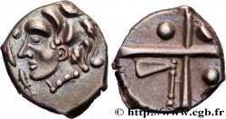 GALLIA - SOUTH WESTERN GAUL - VOLCÆ TECTOSAGES (Area of Toulouse) Drachme “à la tête cubiste”, Série précoce aux dauphins MS