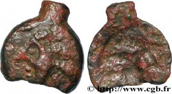 GALLIA - CARNUTES (Región de la Beauce) Bronze au loup, tête à gauche
