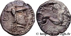 GALLIA - AULERCI CENOMANI (Area of Le Mans) Denier à la tête casquée à droite AU/XF