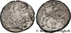 PICTONS / BITURIGES / CARNUTES - CENTRE-OUEST, Incertaines Drachme au cavalier et à la main, joue tatouée - P II A