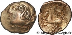 LEMOVICES / BITURIGES, INCERTAINES Quart de statère à la lyre et au triskèle