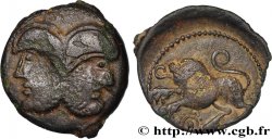 SUESSIONS (région de Soissons) Bronze à la tête janiforme barbue, classe I