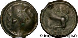 BITURIGES CUBI, UNSPECIFIED Potin épigraphe (?) à la tête casquée et à la petite esse