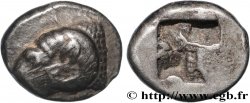 MASSALIA - MARSEILLE Hémiobole à la tête de bélier à gauche, du type du trésor d’Auriol