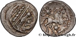 BELLOVAQUES (Région de Beauvais) Quart de statère d argent à l astre, cheval à droite