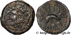 HISPANIA - GADIR/GADES (Provincia of Cadiz) Quadrans de bronze à la tête de Melqart et au dauphin