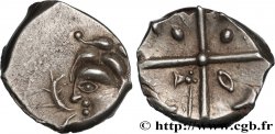 GALLIA - SOUTH WESTERN GAUL - VOLCÆ TECTOSAGES (Area of Toulouse) Drachme “à la tête cubiste”, Série précoce aux dauphins