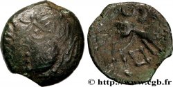 ANDÉCAVES (Région d Angers) Bronze VALETIA à la tête casquée et au lion TB+