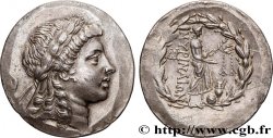 AIOLIS - MYRHINA Tétradrachme stéphanophore