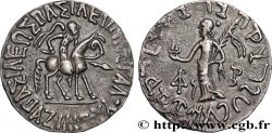 SCYTHIA - INDO-SCYTHIAN KINGDOM - AZILISES Tétradrachme bilingue