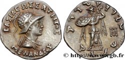BACTRIA - BACTRIAN KINGDOM - MENANDROS I SOTER Drachme bilingue MS