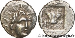 CARIE - ÎLES DE CARIE - RHODES Hemidrachme plinthophore TTB/TB+