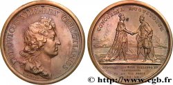 LOUIS XIV LE GRAND ou LE ROI SOLEIL Entrevue de Louis XIV et de Philippe IV à l’île de Bidassao 1660