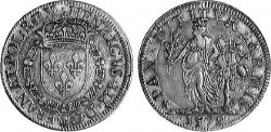 HENRI III Jeton bimétallique 1579