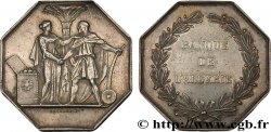 COLONIES (LES BANQUES DES...) Jeton octogonal AR 36 poinçon main, Banque de l’Algérie TTB