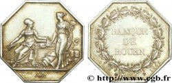 BANQUES PROVINCIALES Jeton octogonal AR 34 poinçon proue, Banque de Rouen TTB