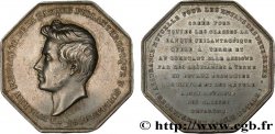 BANQUES - ÉTABLISSEMENTS DE CRÉDIT Jeton octogonal AR 30 poinçon lampe, Banque philanthropique 1833