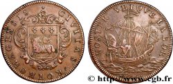 ROUEN (VILLE DE...) Jeton Cu 29, Louis XIV 1665