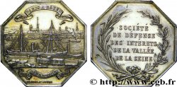 NORMANDIE - JETONS DU XIXe SIÈCLE Jeton octogonal Ar 32, société de défense des intérêts de la vallée de la Seine SPL