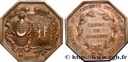 CANAUX ET TRANSPORTS FLUVIAUX Jeton octogonal Br 32, Canal de Roanne SUP
