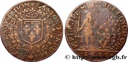 DOMBES - PRINCIPALITY OF DOMBES - GASTON OF ORLEANS Jeton Br 28 1636