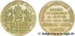 PROVENCE - 19TH C. JETONS, TOKENS AND MEDALS Médaillette Br 23, fêtes franco-russes de Toulon 1893