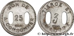 CASINOS AND GAMES Bon à 25 centimes à consommer, Volant n.d.
