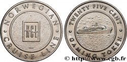 CASINOS AND GAMES Jeton de jeu, 25 centimes, Compagnie de croisière norvégienne n.d.