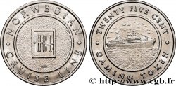 CASINOS ET JEUX Jeton de jeu, 25 centimes, Compagnie de croisière norvégienne n.d.