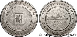 CASINOS AND GAMES Jeton de jeu, 25 centimes, Compagnie de croisière norvégienne n.d.