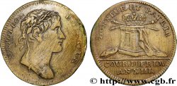 PREMIER EMPIRE. Napoléon Empereur tête nue - Calendrier Républicain Le couronnement 1804