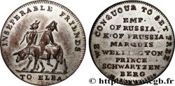 GRANDE-BRETAGNE - GEORGES III Jeton satirique anglais, Napoléon à l’Île d’Elbe 1814