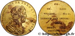 METALLIC SERIES OF THE KINGS OF FRANCE Règne de LOUIS XIII - 64 - Émission de Louis XVIII n.d.