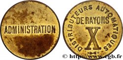 MISCELLANEOUS NOT ATTRIBUTED JETONS AND TOKENS Distributeurs automatiques de rayons X n.d.