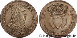 LOUIS XIV LE GRAND ou LE ROI SOLEIL Jeton, les coeurs fidèles n.d.