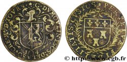 TOURAINE - NOBLESSE ET VILLES Jeton Lt 27, Claude Dumoulin, maire de Tours 1624