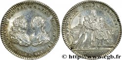 AMOUR ET MARIAGE Jeton Ar 29, mariage du roi 1725