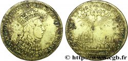 SACRE À REIMS Jeton Cu 28, sacre de Louis XIV 1654