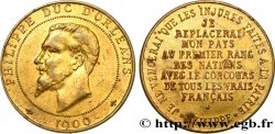 TERZA REPUBBLICA FRANCESE Médaille au module de 10 centimes pour le duc d’Orléans 1900